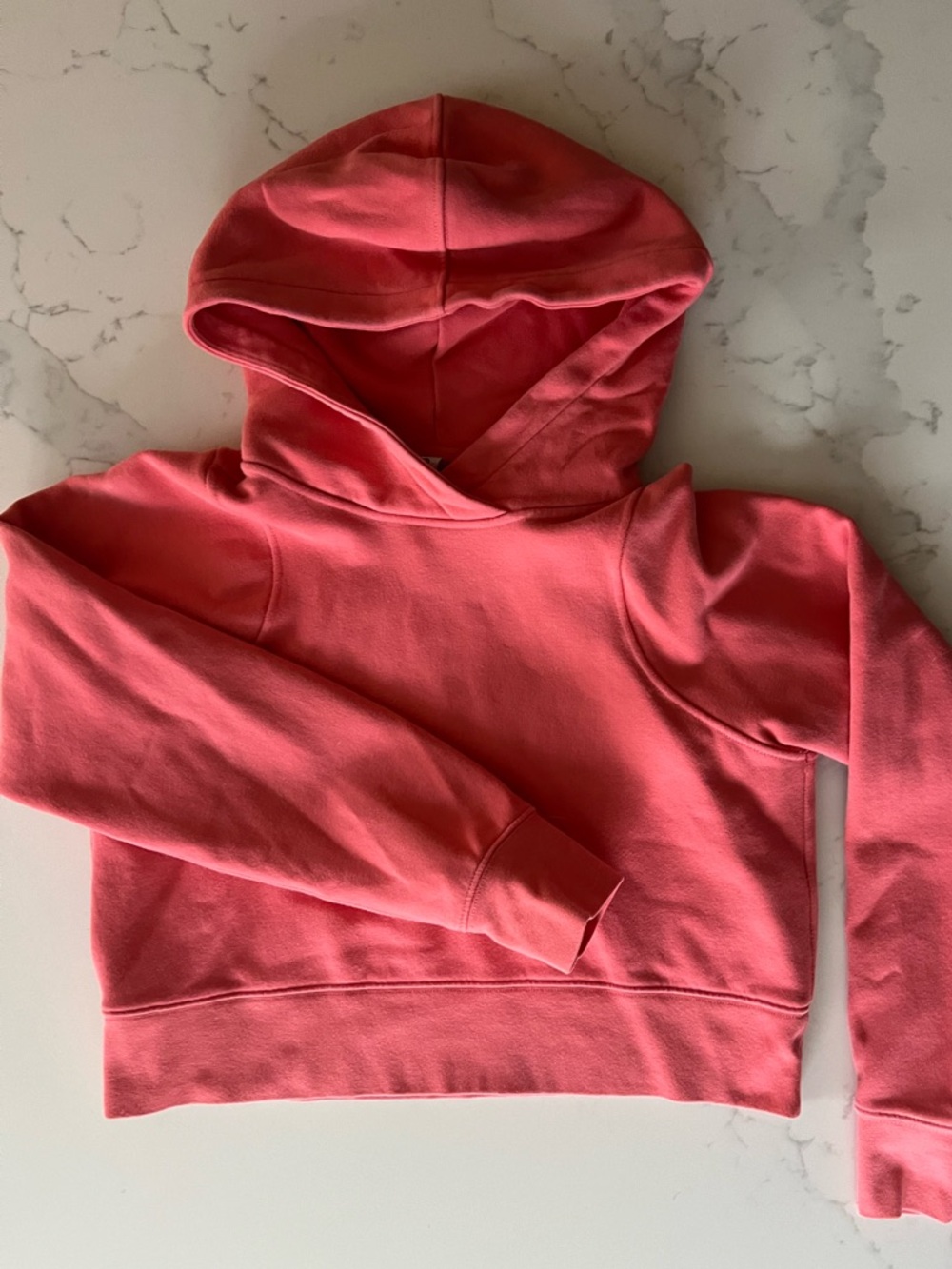 Lululemon cropped pink scuba hoodie